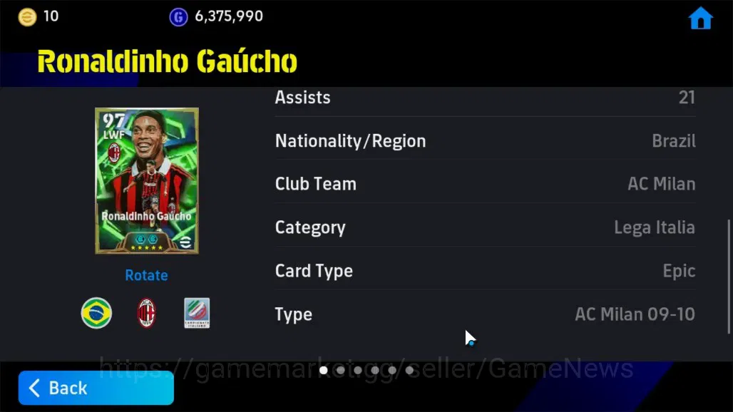 eFootball Accounts Android|Epic Steven Gerrard,Ronaldinho Gaucho,Show image 13