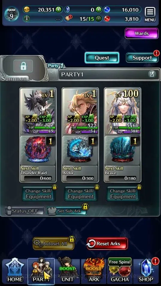 Last Cloudia Accounts Endgame GLOBAL|Rank 9|Top Tier Unit [Demon Lord Judecca-Samekh + ARK,A Roland,G Lilaha,POG Zero,Etc]|1 3