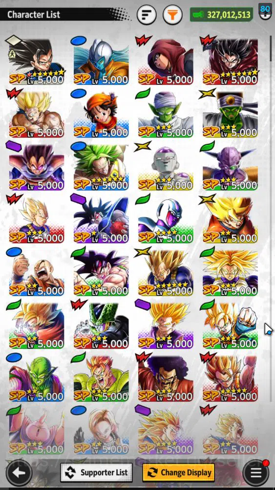 Dragon Ball Legends Accounts 327M Total Power|LV 153|5 UL+ 19LL | SS 2 Gohan (Y image 6