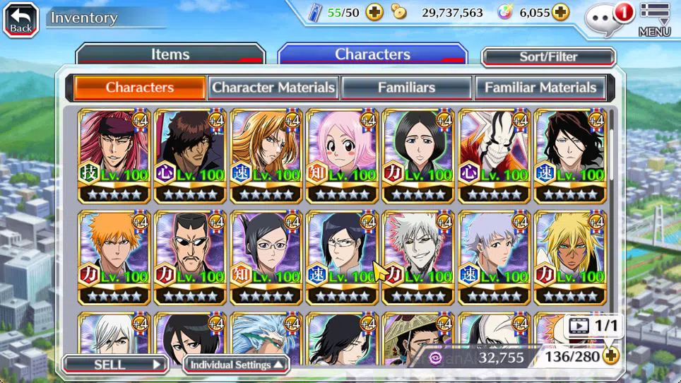 Bleach: Brave Souls Accounts Starter [GLOBAL]6k Orbs+Fresh All Story|Fierce Aaroniero,Soul Reaper Shuhei,Etc|Klab ID|Check 10