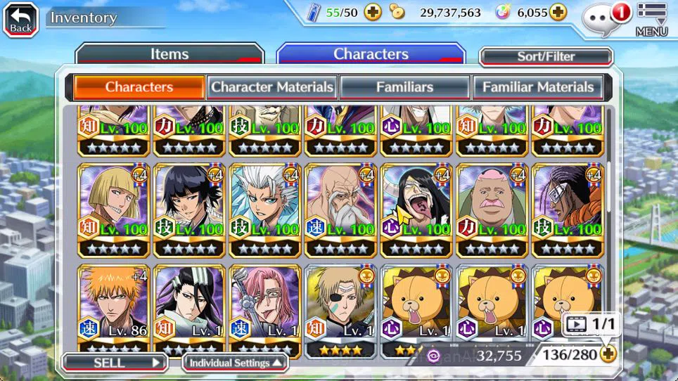 Bleach: Brave Souls Accounts Starter [GLOBAL]6k Orbs+Fresh All Story|Fierce Aaroniero,Soul Reaper Shuhei,Etc|Klab ID|Check 11