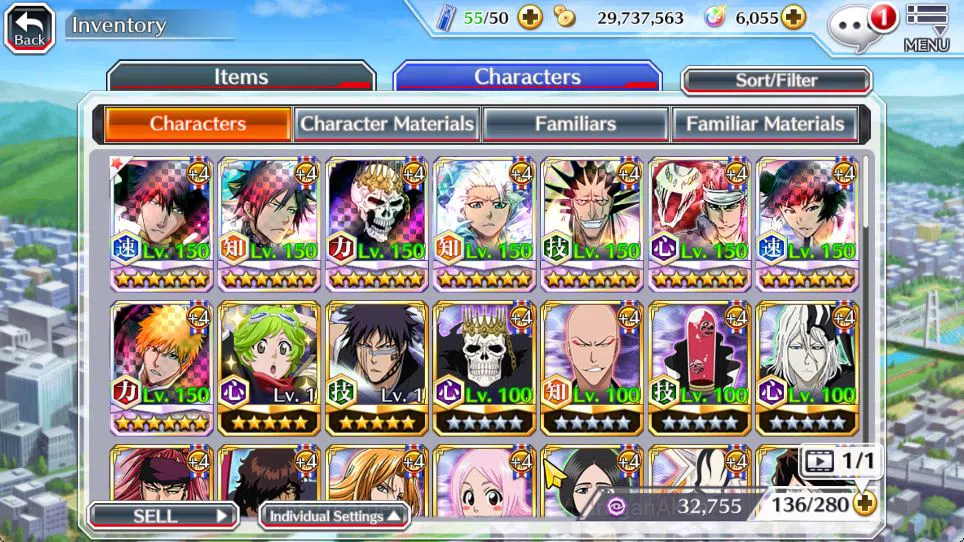 Bleach: Brave Souls Accounts Starter [GLOBAL]6k Orbs+Fresh All Story|Fierce Aaroniero,Soul Reaper Shuhei,Etc|Klab ID|Check 9