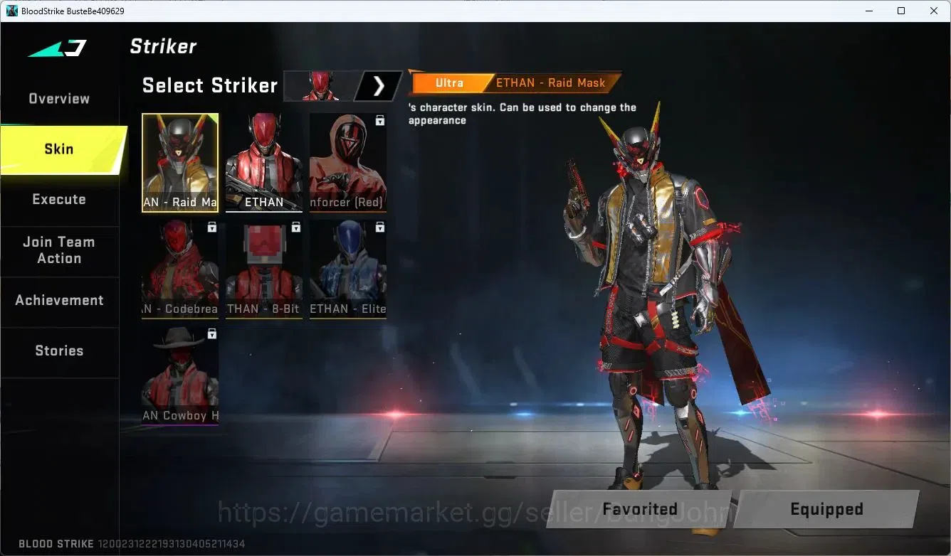 Blood Strike Accounts ASIA | Ultra ETHAN Raid Mask|Legendary Desert Eagl image 6