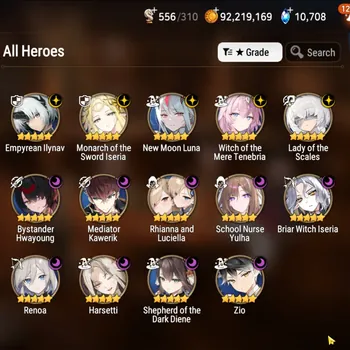 Epic Seven Accounts Others Global Unverif|14 ML(RnL,Lots,NMLuna,SNYulha,SOTDDiene,Etc.)Full Colab CZN+Art|RnL Can Spd