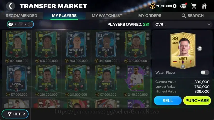 EA SPORTS FC Mobile Accounts OVR 118/15B Value|Best Starter 183k Gems + 11,9k R image 10