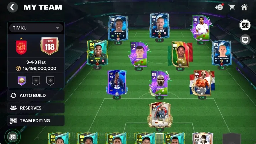EA SPORTS FC Mobile Accounts OVR 118/15B Value|Best Starter 183k Gems + 11,9k R image 5