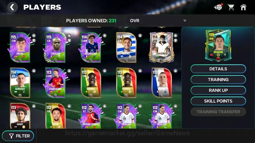 EA SPORTS FC Mobile Accounts OVR 118/15B Value|Best Starter 183k Gems + 11,9k R image 9