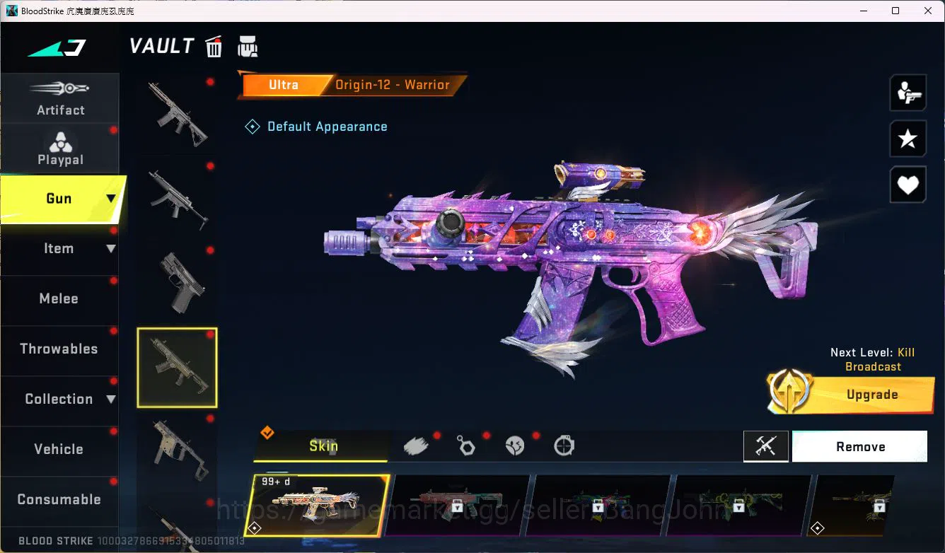 Blood Strike Accounts ASIA|COLLAB=KAR98K,QBZ95|LIMITED=AR97|ULTRA=ORIGIN image 10