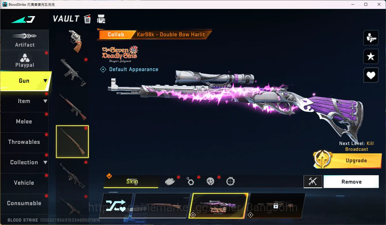 Blood Strike Accounts ASIA|COLLAB=KAR98K,QBZ95|LIMITED=AR97|ULTRA=ORIGIN image 8