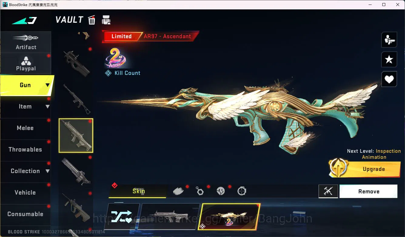 Blood Strike Accounts ASIA|COLLAB=KAR98K,QBZ95|LIMITED=AR97|ULTRA=ORIGIN image 9