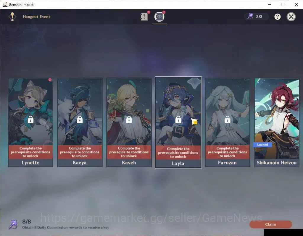 Genshin Impact Accounts ASIA |AR 55|6 Limited+6(*5Weapon)|Mualani,Raiden,X image 13