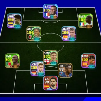 eFootball Accounts Others Collective 3140 || Mbappe Low Screamer X Ronaldinho X Luis Diaz X Dani Olmo X Card Potd Banyak X