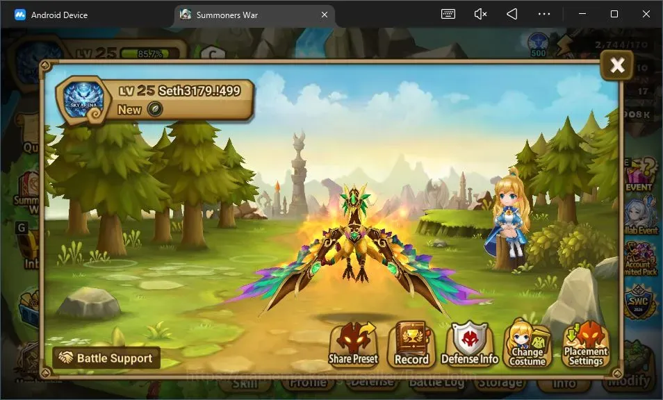 Summoners War: Sky Arena Accounts Starter GLOBAL | NB 5 TESHAR,Starter Gacha 115 12Y+160 11Y Scrool, 3 Legendary All 1