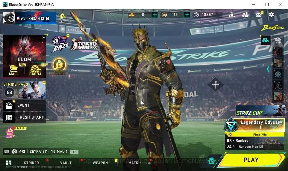 Blood Strike Accounts ASIA|Starter|3 ULTRA[VOLT-Overlord,VAL-PITCH STRIK image 1