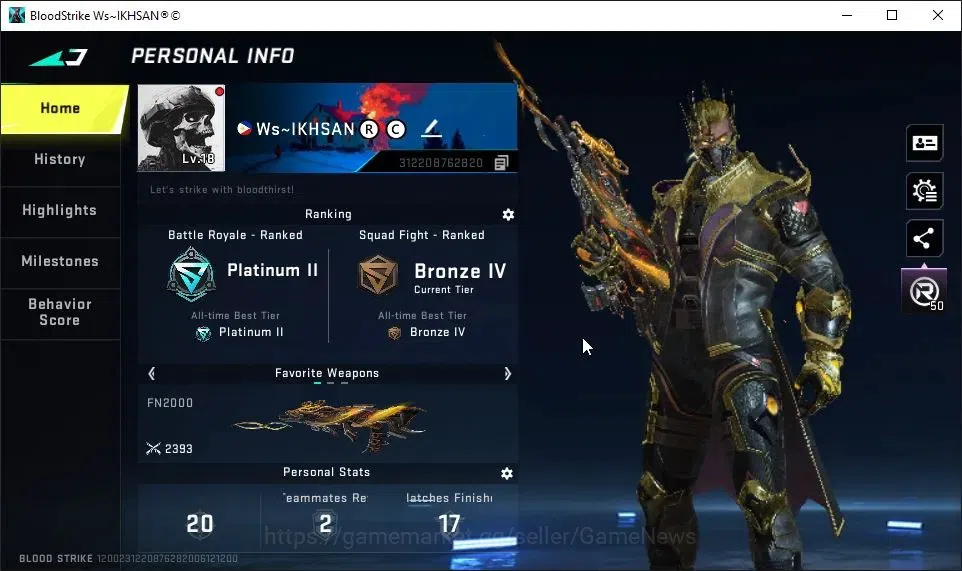 Blood Strike Accounts ASIA|Starter|3 ULTRA[VOLT-Overlord,VAL-PITCH STRIK image 2