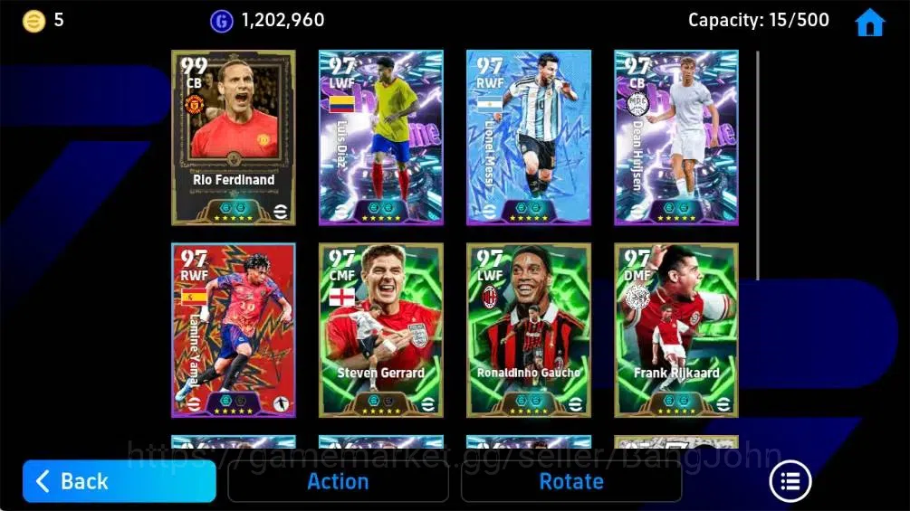 eFootball Accounts Mobile|PW 3142|Rio Ferdinand Epic,Luis Diaz ShowT, image 3