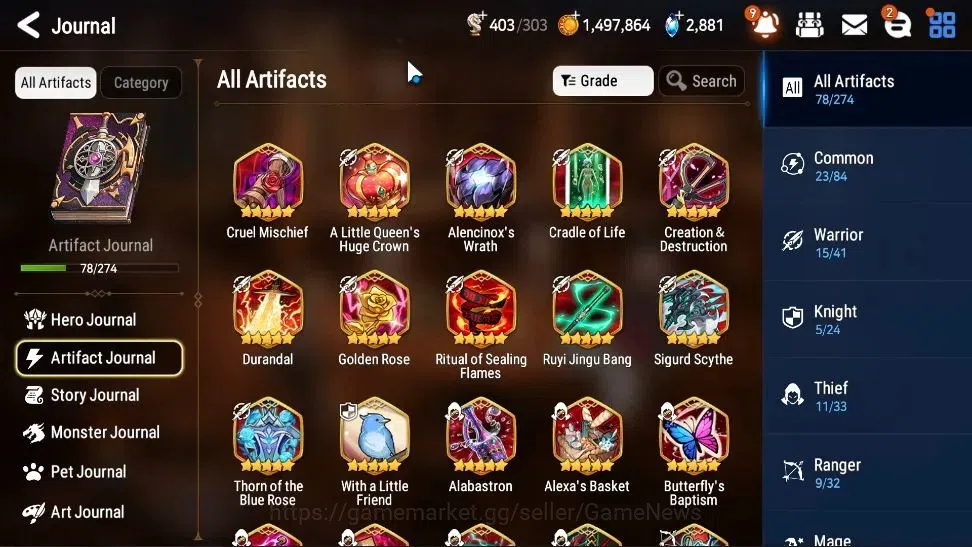 Epic Seven Accounts High-End GLOBAL UnVerif|New Era|8 ML(BoRunka,LC Bellona,SE Celine,etc)+Estelle,Setsuka,Etc|AUTO WBC 10