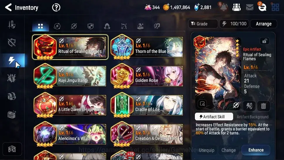 Epic Seven Accounts High-End GLOBAL UnVerif|New Era|8 ML(BoRunka,LC Bellona,SE Celine,etc)+Estelle,Setsuka,Etc|AUTO WBC 19