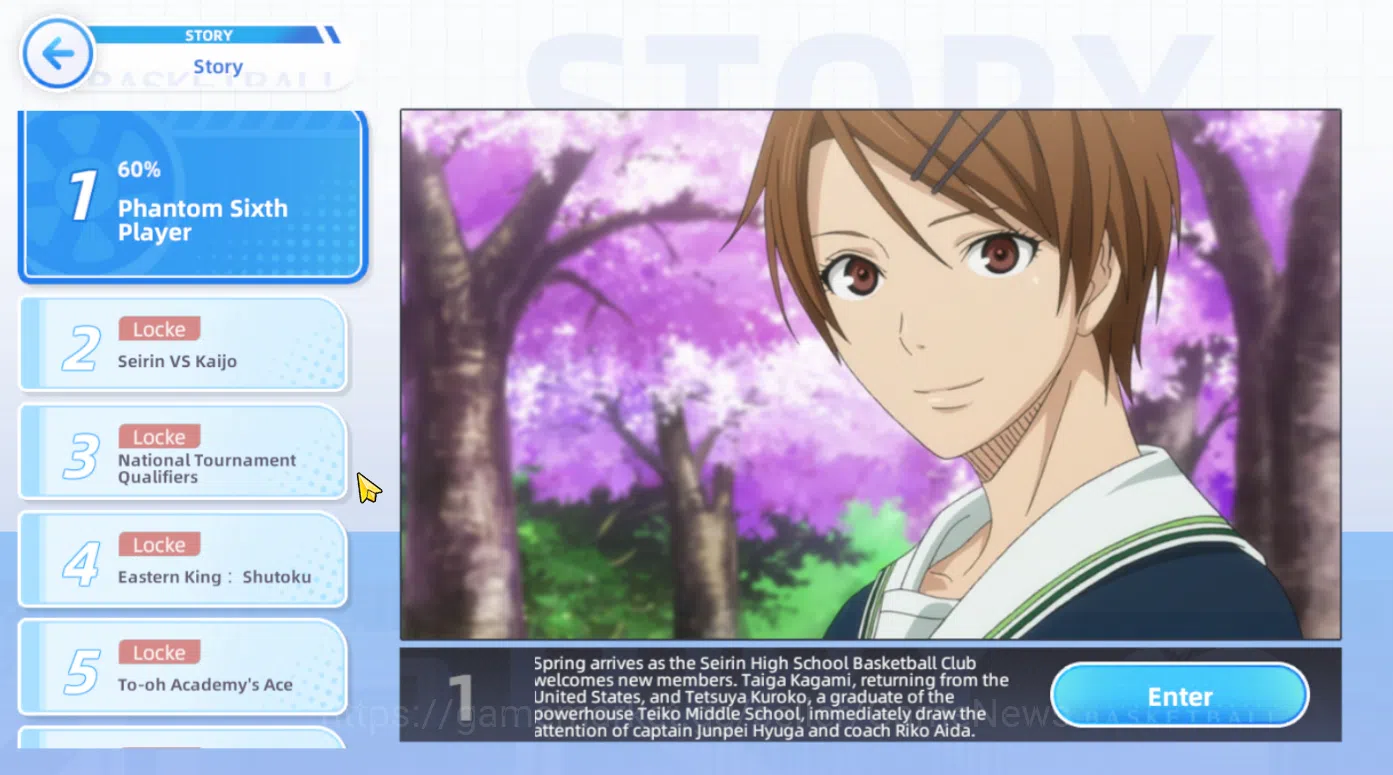 Kuroko's Basketball Street Rivals Accounts SEA SV010|Fresh Starter Lv 6 Limit Zone Taiga Kagami + 6 Other Char + Story 10