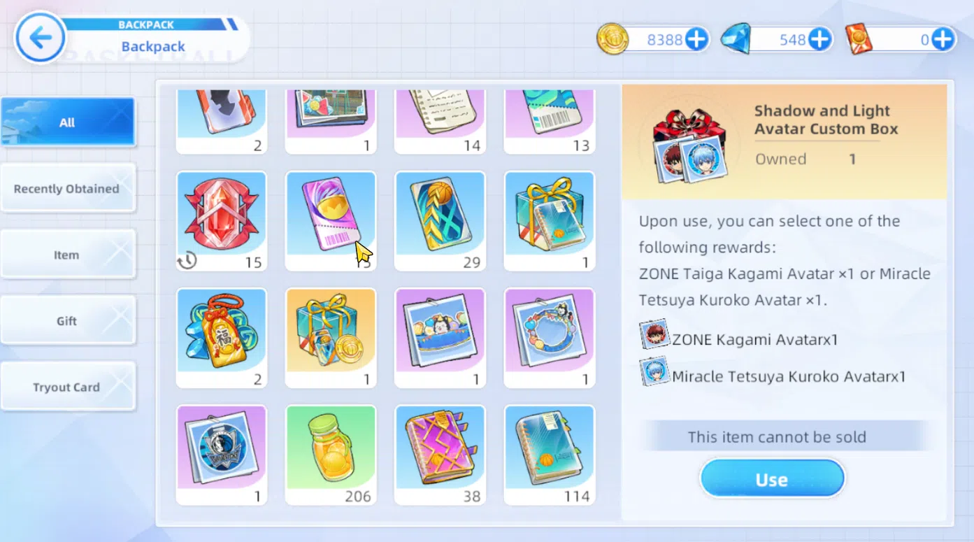 Kuroko's Basketball Street Rivals Accounts SEA SV010|Fresh Starter Lv 6 Limit Zone Taiga Kagami + 6 Other Char + Story 6