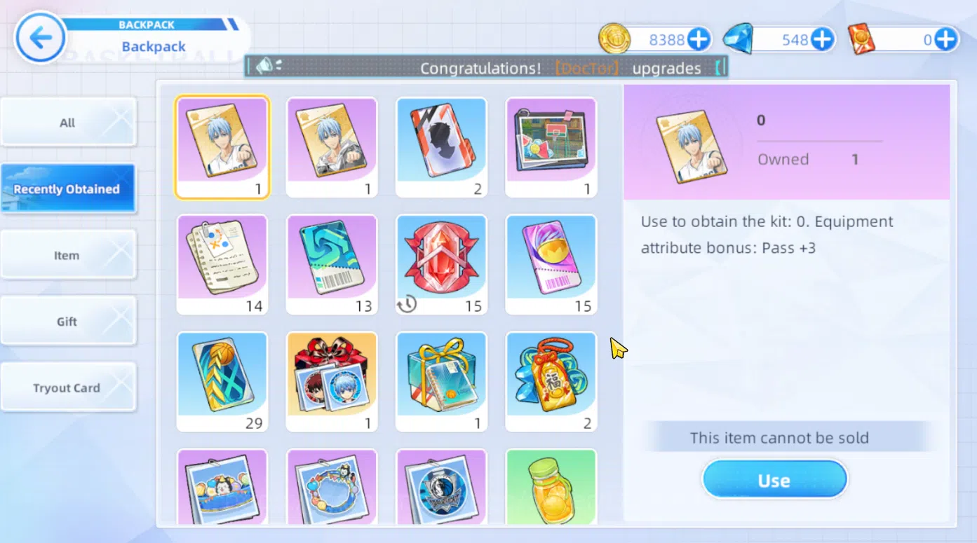 Kuroko's Basketball Street Rivals Accounts SEA SV010|Fresh Starter Lv 6 Limit Zone Taiga Kagami + 6 Other Char + Story 7