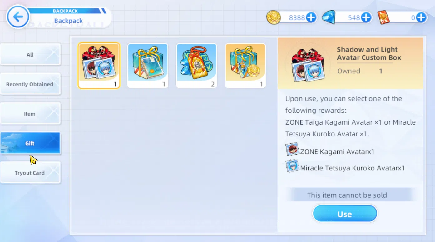 Kuroko's Basketball Street Rivals Accounts SEA SV010|Fresh Starter Lv 6 Limit Zone Taiga Kagami + 6 Other Char + Story 9
