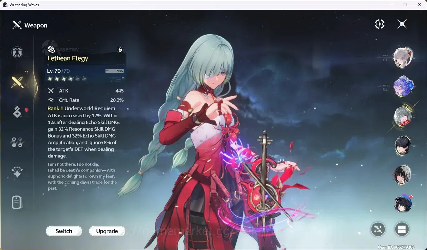 Wuthering Waves Accounts SEA|UL 47|Rank 4|4 Limited [Chisa R1,Phrolova]+Sig image 4