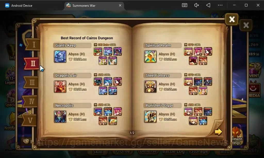 Summoners War: Sky Arena Accounts ASIA Lv100|3 LD[Fermion,Nigong,Dorothy]|60 Total N image 5