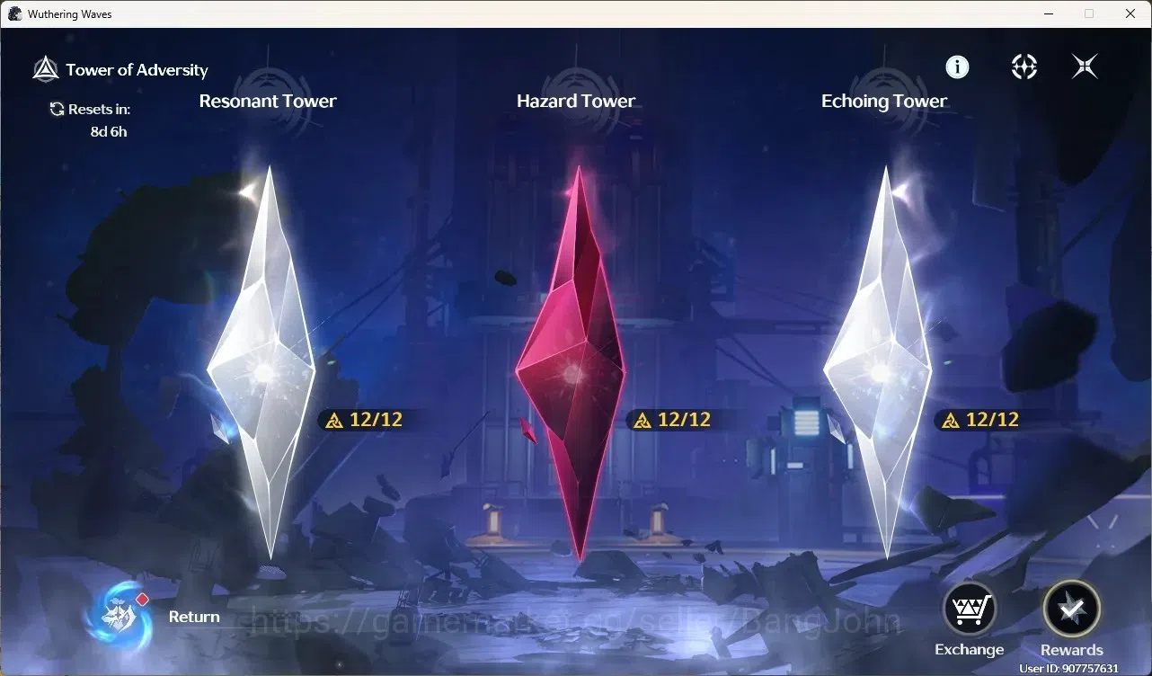 Wuthering Waves Accounts Starter SEA|UL 49|Rank 5|2 Char Limited [Yangyang: Xuanli Rc4]+Sign,Rebecca | Mc Female | TakeMail 5