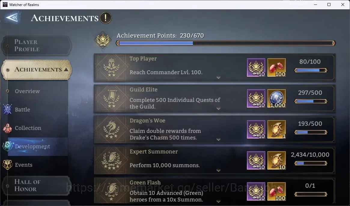 Watcher of Realms Accounts Global 60xx|Power 3,7M|5 Lord : Ezareth,Oren,Torod image 10