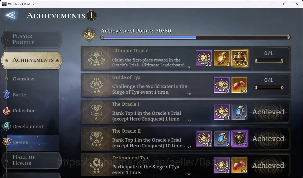 Watcher of Realms Accounts Global 60xx|Power 3,7M|5 Lord : Ezareth,Oren,Torod image 11