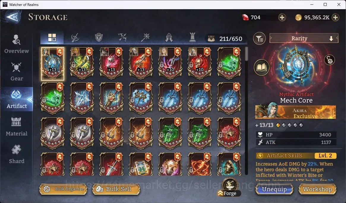 Watcher of Realms Accounts Global 60xx|Power 3,7M|5 Lord : Ezareth,Oren,Torod image 13