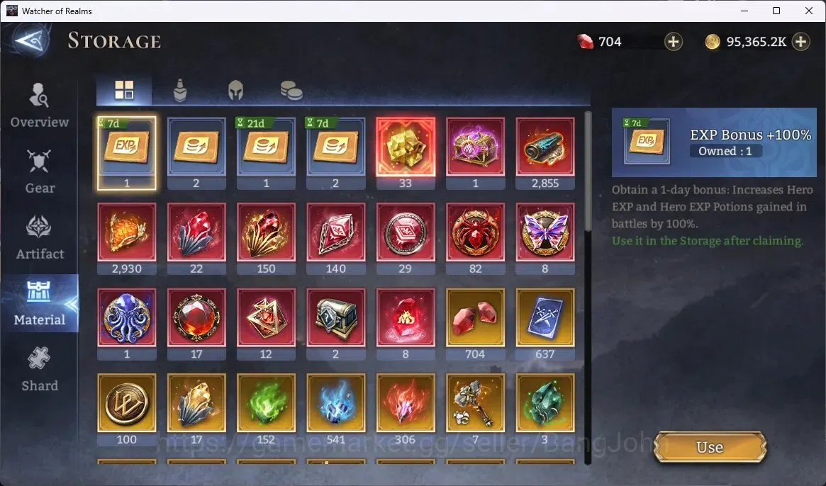 Watcher of Realms Accounts Global 60xx|Power 3,7M|5 Lord : Ezareth,Oren,Torod image 14