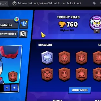 Brawl Stars Accounts Trophy 760|13 Brawler|3 Mythic(Tara,Otis,Tickoyaki),3 Epic,1 S Rare Skins|1817 Bling | ProtectOff