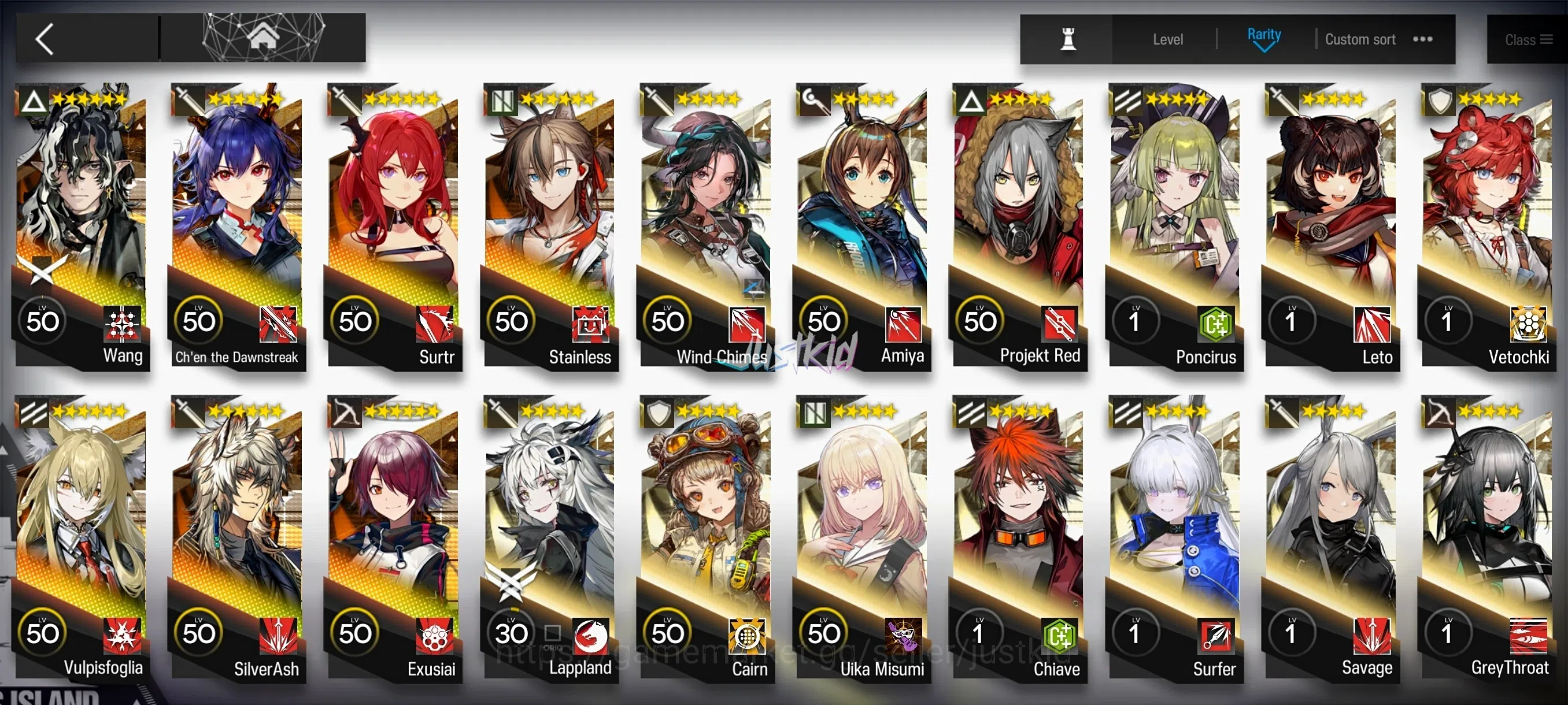 Arknights Accounts Starter ARKNIGHTS GLOBAL STARTER 7*6 , LIMITED WANG , CHEN 1