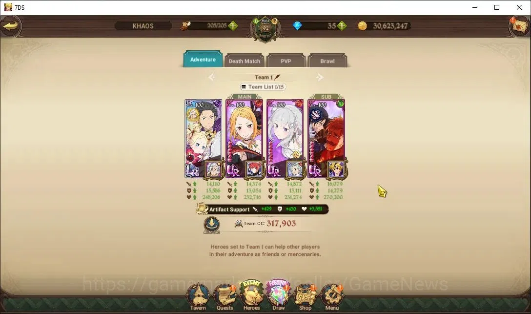 The Seven Deadly Sins: Grand Cross Accounts ASIA|4,8M CC|11 LS|7 LR+6 UR+Collab ReZero|N Melio image 13
