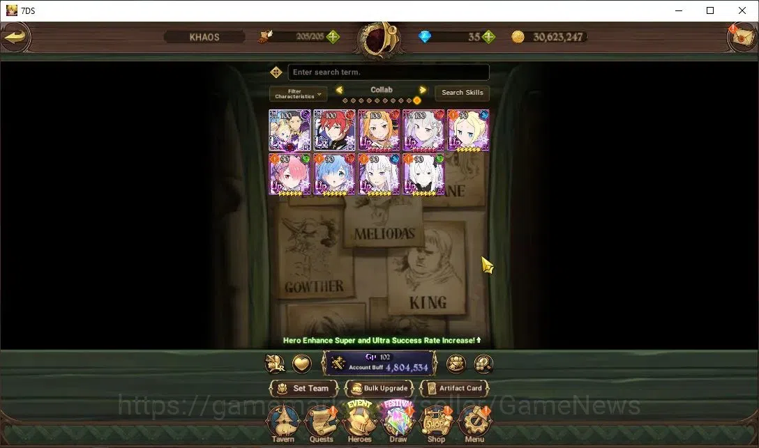 The Seven Deadly Sins: Grand Cross Accounts ASIA|4,8M CC|11 LS|7 LR+6 UR+Collab ReZero|N Melio image 4