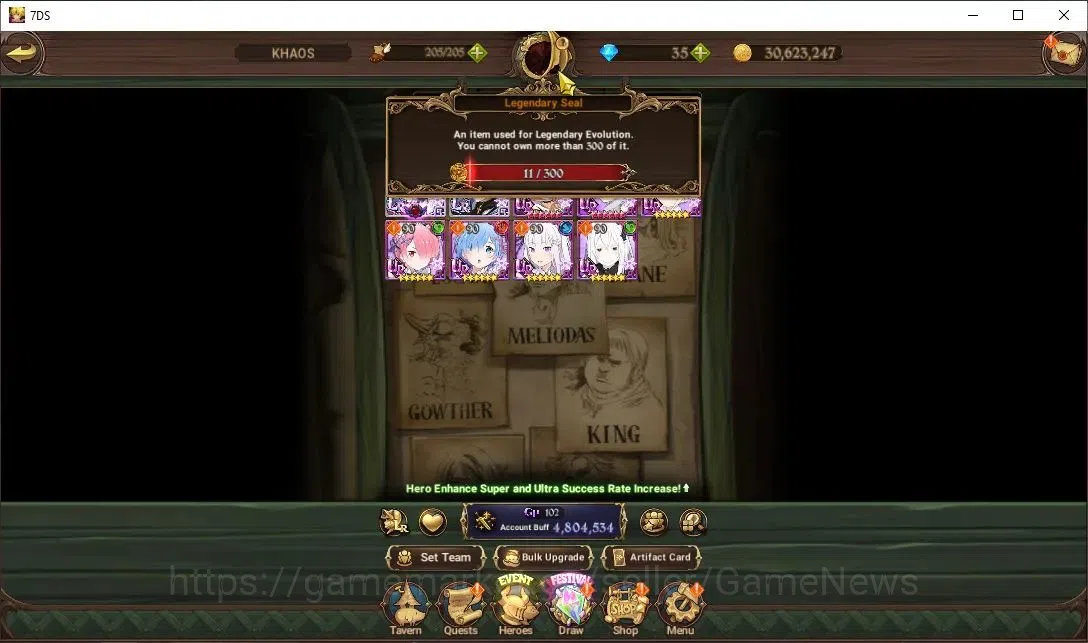 The Seven Deadly Sins: Grand Cross Accounts ASIA|4,8M CC|11 LS|7 LR+6 UR+Collab ReZero|N Melio image 5
