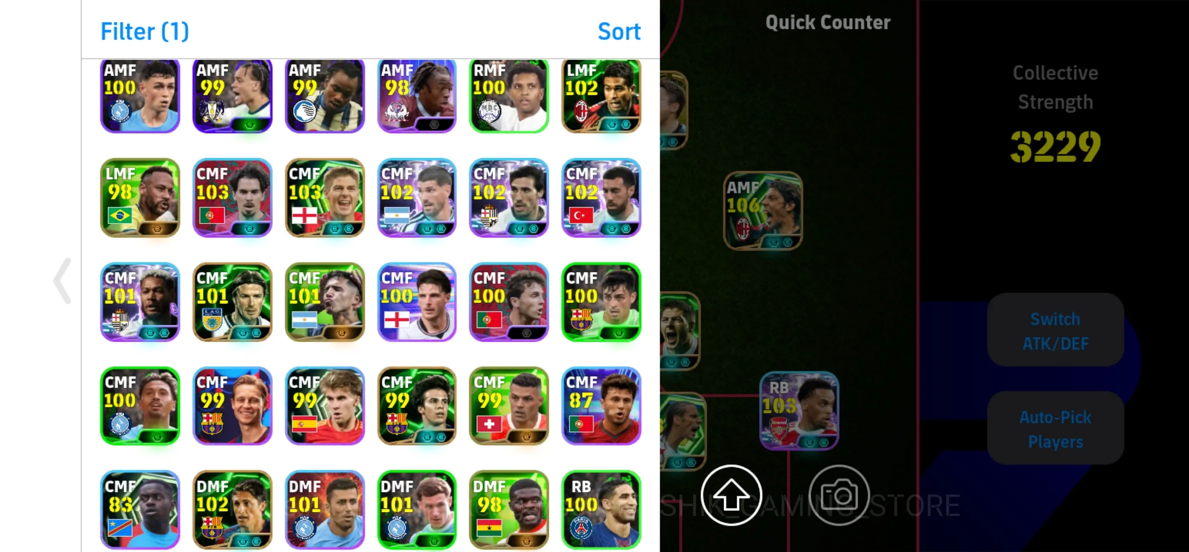 eFootball アカウント チームパワー3219 選手多数 Buy eFootball Accounts - eFootball Mobile Account | 3229 Team