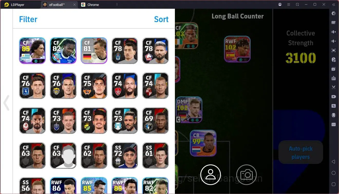 eFootball Accounts Legends & Iconic Players Mobile |PW 3100|Epic Drogba,Shevchenko|Showtime Vinicius,Kimmich,Yamal,Messi(RWF 2