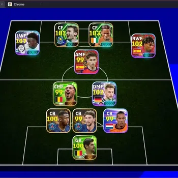 eFootball Accounts Legends & Iconic Players Mobile |PW 3100|Epic Drogba,Shevchenko|Showtime Vinicius,Kimmich,Yamal,Messi(RWF