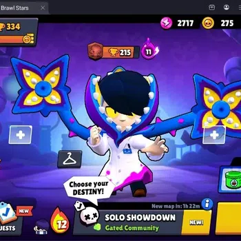 Brawl Stars Accounts Trophy 334 | 8 Brawlers | 2 Max (Nita,Edgar) | 1 Mythic(Otis),2 Epic Skins | 2272 Blings | Proteck Off