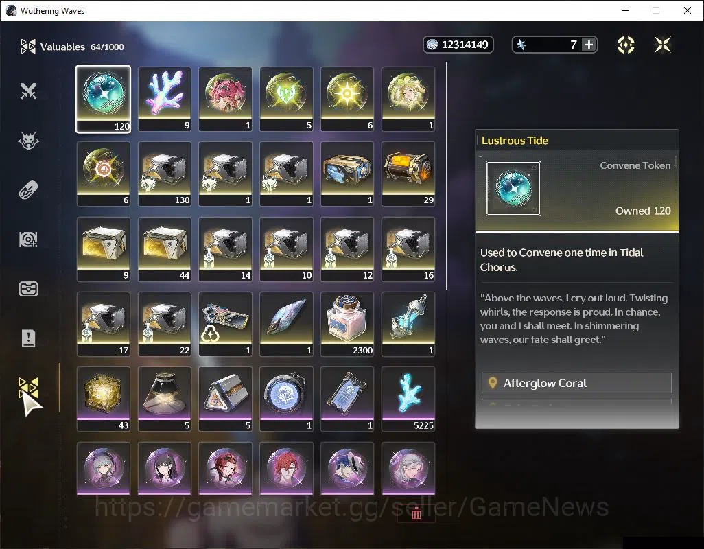 Wuthering Waves Accounts NA|UL 46|120 Lustrous Tide|2 Limited| [Aemeath,Lup image 9