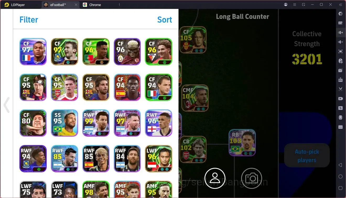 eFootball Accounts Mobile |PW 3201|Bigtime Kvaratskhelia,Ronaldinho|E image 2
