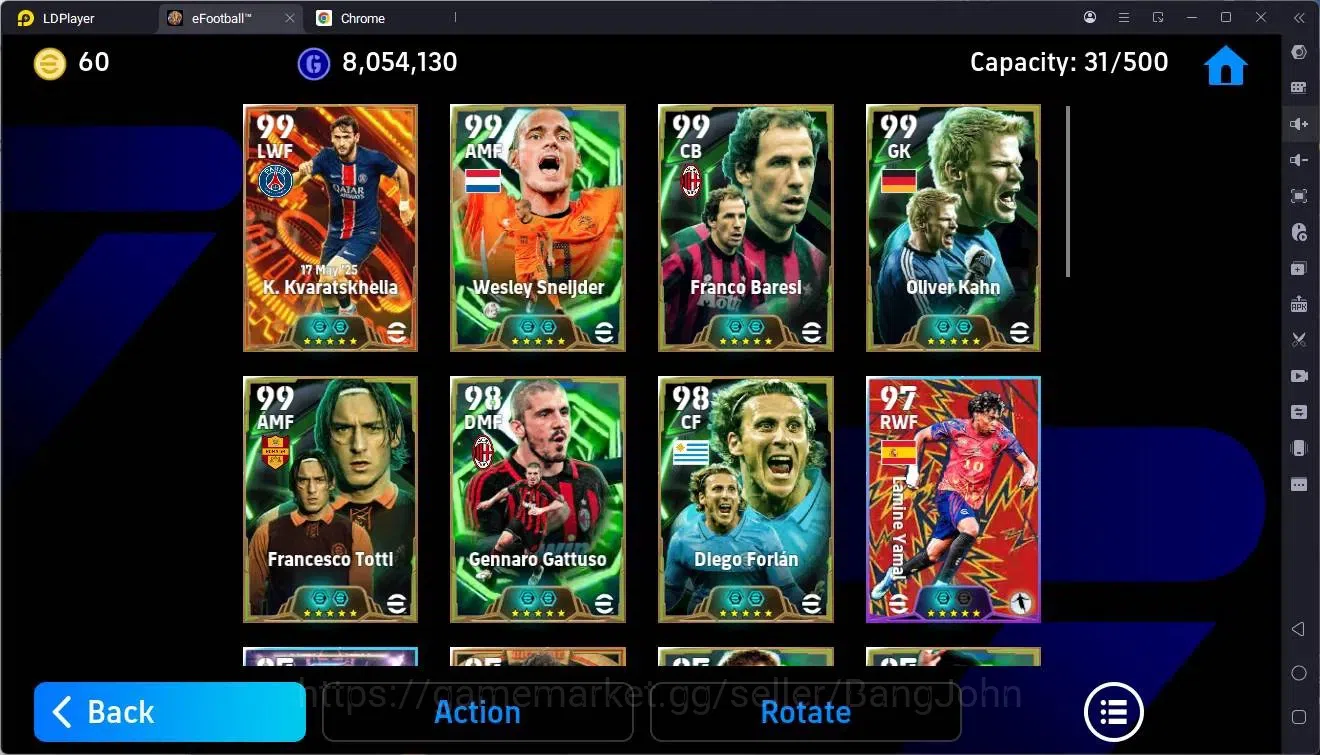 eFootball Accounts Mobile |PW 3201|Bigtime Kvaratskhelia,Ronaldinho|E image 4