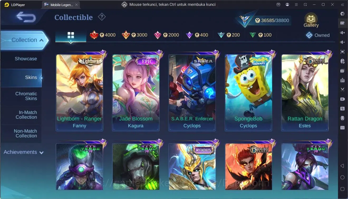Mobile Legends: Bang Bang Accounts Global|Hero 96|Skin 174|Expert|KOF Karina|CC Natal image 10