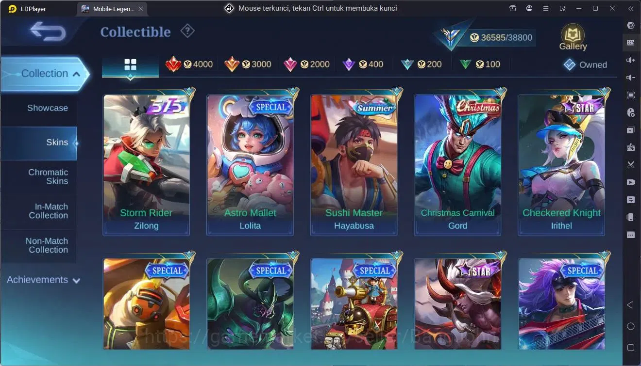 Mobile Legends: Bang Bang Accounts Global|Hero 96|Skin 174|Expert|KOF Karina|CC Natal image 14