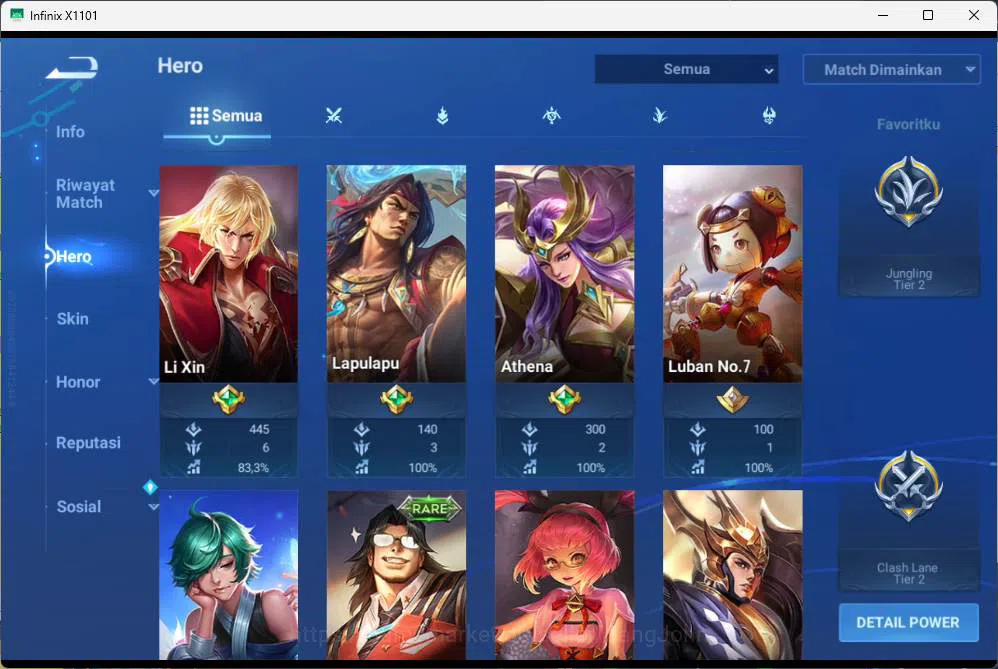 Honor of Kings Accounts GLOBAL | hero 35, skin 17 yuan ge, legend wukong,  image 3