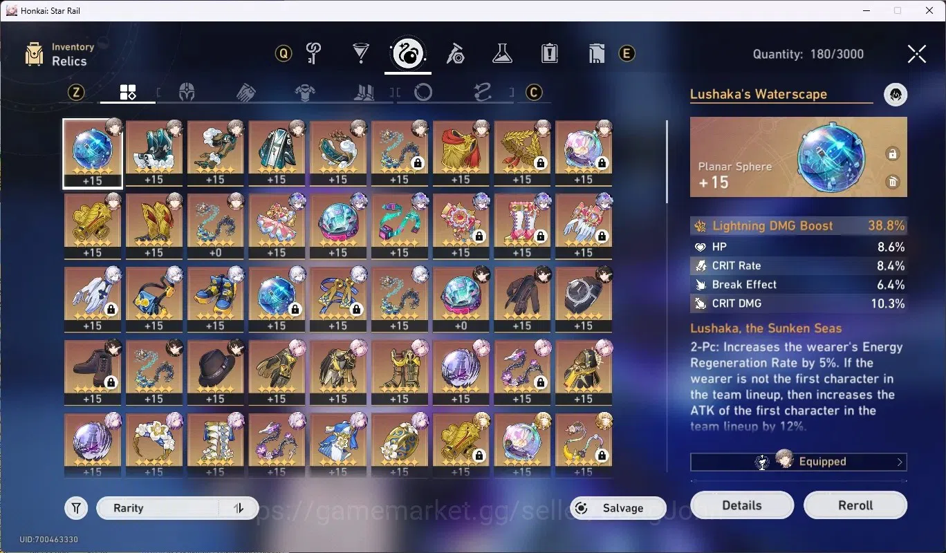 Honkai Star Rail Accounts EU|TL 70|18 Limited [SilverWolfLv.999,Castorice]+S image 15