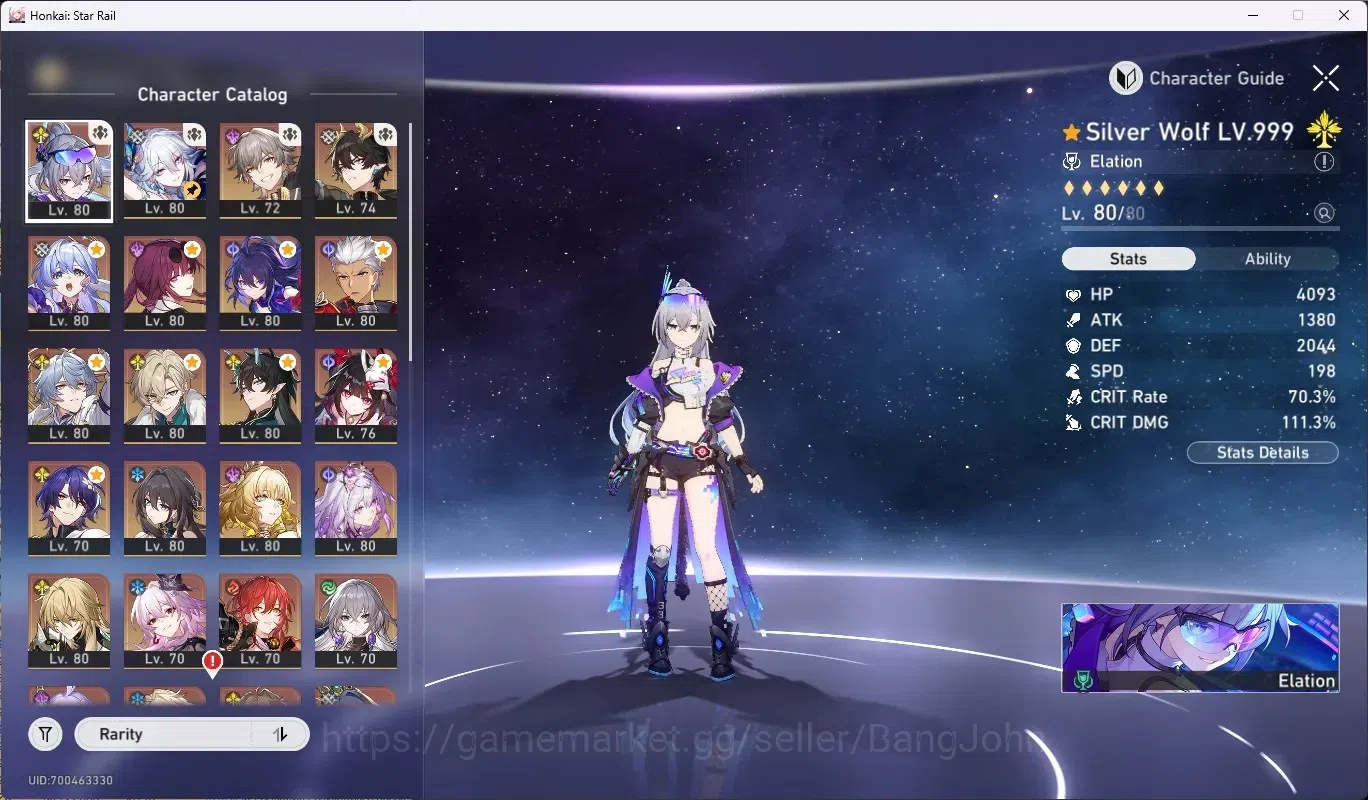 Honkai Star Rail Accounts EU|TL 70|18 Limited [SilverWolfLv.999,Castorice]+S image 2